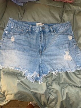 Madewell Light Wash Denim Jean Shorts